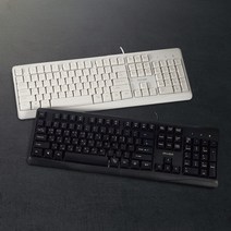 아이리버 키보드 유선 AP-T10 443x153x32mm 화이트 380126, 단품, 단품