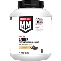 머슬밀크 프로시리즈 게이너 단백질 파우더 보충제 쿠키앤크림 5파운드 2.27kg, 개