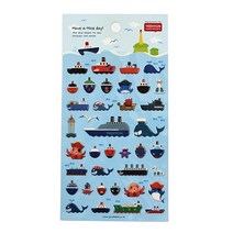 핸디몰 캐스팅 스티커모음(스폰지 입체스티커)탈것 운송수단모음, 배