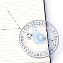 각도자 플라스틱 360 도 각도기 눈금자 파인더 스윙 암 학교 사무실 도구Y103, 한개옵션0