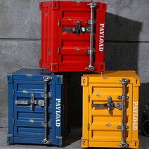 빈티지 철제 미니 컨테이너 인테리어 수납장, 보라, 빈티지 컨테이너 수납장