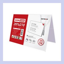 아크릴 명패 프론트 책상 탁상 POP A형 명판 삼각형 투명 297x210mm