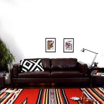 엔틱쇼파 고급쇼파 4인용 통가죽소파 클래식쇼파, 다크브라운 210x78x66cm