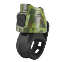 자전거벨Electric Bike Bell Loud Rechargeable Bicycles Alarm Horn Suitable for Mountain Road BMX and, 02 Army Green