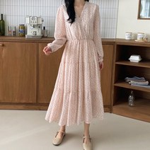 뮤즈 나염 캉캉롱원피스