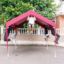 조립식 천막 야외 자동차 차고 차양막 농막 행사용 대형 포장마차, E. 3mx3m버건디