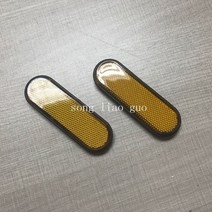 오토바이 ABS 플라스틱 프론트 포크 다리 반사판 할리 혼다 야마하 스즈키 승리 1쌍, 01 금