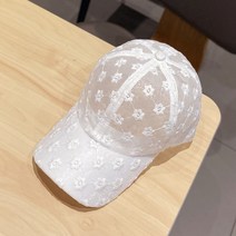 썬캡 여름 국화레이스 통기성 야구모자 여캡