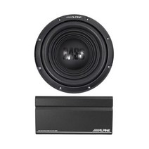 알파인 W12S4 12인치 750w 카 오디오 서브우퍼 서브+모노 앰프 파워 팩 앰프