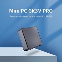 미니 pc 컴퓨터 본체 GK3V 프로 인텔 N5105 윈도우즈 11 미니 PC RJ45 1000M USB HDMI VGA 우분투 게임 컴, 해외공급사, UK, 02 8GB 256GB_03 UK