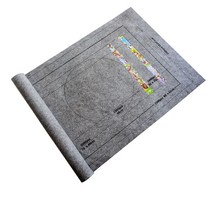 직소퍼즐패드 퍼즐용매트 롤 취미 직소 퍼즐 필수품 고정 펠트 담요 최대 1500 pcs 액세서리 휴대용 여행( 만 포함), 회색