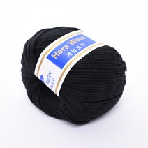 삼남뜨개실 헤라울 45g 64컬러 털실 겨울실 목도리실, 헤라울 45g 2 블랙