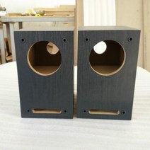 HIFI 4인치 풀레인지 미로형 설계 DIY 스피커 인클로저, 검은 나뭇결