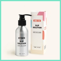 고네일] 썸머피치 아크릴젤 슬립솔루션 120ml / 폴리젤 브러쉬 듀얼팁 /네일연장 셀프네일