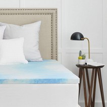 Sealy 3.8cm SealyChill 젤 메모리 폼 매트리스 토퍼 트윈 XL 화이트