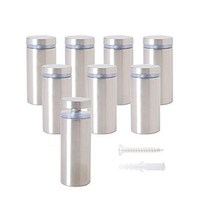 Osring 3/4 x 2 Inch Sign Standoff Screw Hardware Stainless Steel Standoffs Wall Mounting Acrylic Bo, 1, Silver