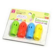 대코 실리콘 스마일 칫솔캡4p커버 욕실 용품 생활 실리콘캡, 4P