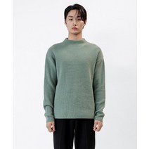 INSILENCE 20FW 캐시미어 모크넥 니트 MISTY GREEN CASHMERE MOCK NECK KNIT