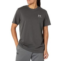 Under Armour 남성 헤비웨이트 반소매 티셔츠 4721204033, Large, (010) Jet Gray / / Rise