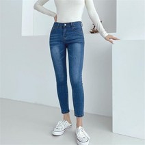 [몰빵샵] 여성용 워싱 스판 데님 스키니 팬츠 (SD) (7596264)