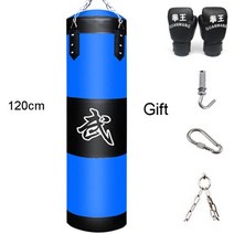 샌드백 킥복싱 미트 펀치볼 펀치 내구성, 파랑120cm