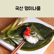국산 명이나물 짱아치 산마늘잎 명의나물 밑반찬 고기나물, 국산 명이나물 300g 1개