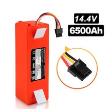 로봇 진공 청소기 교체 배터리 샤오미 Roborock S55 S60 S65 S50 S51 S5 MAX S6 부품 14.4V 6500mAh, [01] 14.4 볼트, [03] BMS