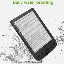 ebook리더기 이북리더기추천 전자책 2500mah 배터리 앰프에 내장된 8GB 전자 책 리더 6인치 전자 잉크 스크린 스피어커 포켓북 선물 PU커버 일렉송, 전자책 리더기+케이스 세트, 4GB, 4GB