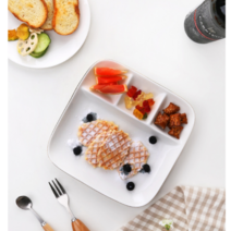 [다행의살림] 골드라인 도자기 4구 나눔 식판