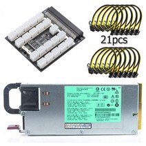 1200W PSU 전원 공급 장치 테스트 DL580G5 HSTNS-PL30/PL11 + 브레이크 아웃 보드 50cm psu 케이블 6pin 8pin, Power Supply Set 3