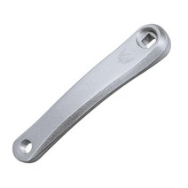 자전거크랭크 자전거 크랭크 및 체인휠 접이식 휠 축 기어 핸들 좌측 170mm BMX 알루미늄 합금, Square hole-Silver
