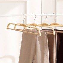 [홈앤하우스] 프리미엄 논슬립 원목 바지걸이 10P, 10개, 없음