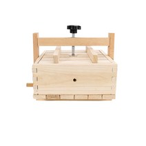 원목 두부 누름판 제조기 두부틀 가정용 몰드 도구, 15X15X9.5cm +덮개