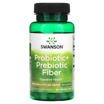 Swanson Probiotic + Prebiotic Fiber 500 Million CFU 60 Veggie Caps, 2kg, 1개