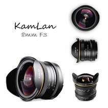 KamLan 8MM F3.0 APS C 캐논 와이드 앵글 어안 렌즈 미러리스 카메라 용 소니 어안 렌즈 용 수동 광각 어안 렌즈|카메라 렌즈|, 1개, Fuji, 단일