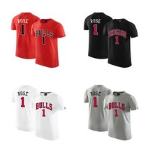 NBA 데릭로즈 고급 스판면 반팔티 시카고 불스 농구유니폼