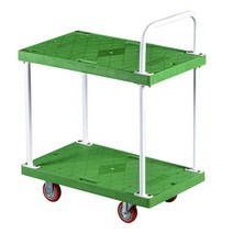 플라스틱 카트 대차 스틸파이프 핸드카 2단 대형, 1개