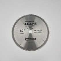 TOOL LINE 툴라인 알루미늄용 초경팁쇼 원형톱날 전문가용 255x100Tx3.0T 내경25.4mm