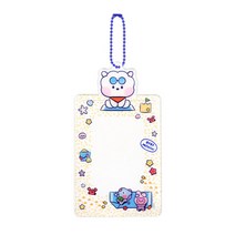 BT21 서머스카이 포카홀더 아이돌 포토카드 증명사진 포토카드 키홀더 BTS 굿즈, 알제이