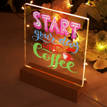 네온사인 LED 보드마커 인테리어 집꾸미기 DIY 선물 간판 무드등 아크릴조명 마카펜, 아크릴LED조명(기본세트)