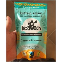 (독일마트) 1+1+1 KOAWACH 카페인 코코아 파우더 캬라멜 씨쏠트 공정무역 코코넛밀크 비건 100g Karamell Meersalz, 1개, 200ml