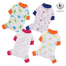 딩동펫 강아지옷 소매배색 사계절 올인원, 색상:소매배색 사계절 올인원 핑크 하트_XL