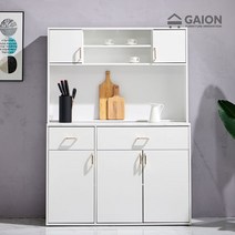 가이온 헤네시 1200 주방수납장+상부장 세트, 화이트