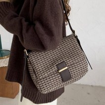 체크무늬 클래식 크로스백 데일리백 예쁜가방