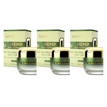 Azure Kosmetics 햄프 히알루론 영양 보습 크림 스킨 Hemp Hyaluronic Pd. 50Ml 3개