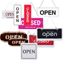 매장 가게 open close 팻말 오픈 클로즈 안내판 양면 사인걸이 인테리어, 걸이용