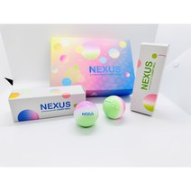 넥서스 캔디골프공 3PC 고성능 우레탄 선물용 컬러골프공 반반골프공, 캔디골프공 (12ps)