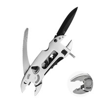 대륙의실수 몽키스패너 6in1 멀티툴 공구세트 캠핑 나이프 맥가이버 칼, 1개