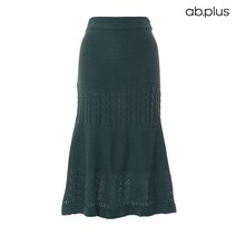 에이비플러스 ab.plus 언더 펀칭 꽈배기 니트 스커트 (LSU3ZSZ1A)