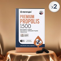 엔젯오리진 프리미엄 프로폴리스 1500 110g, 100캡슐, 2개